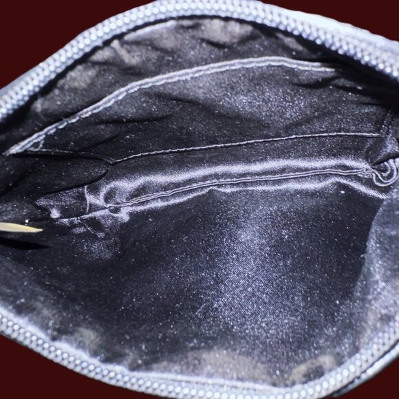 Vintage Coach Y2K Signature Patent Leather Black Wristlet Silver Hardware EUC - Picture 5 of 12